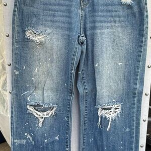 ENJEAN Denim distressed Blue Jeans regular fit Jr. size 3